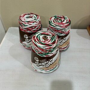 Lily Sugar'n Cream Festive Yarn - Red, Green, White